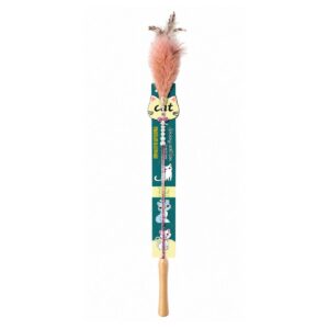 Plush Fox Tail Cat Teaser Wand - 1.8m 4-Section Pole